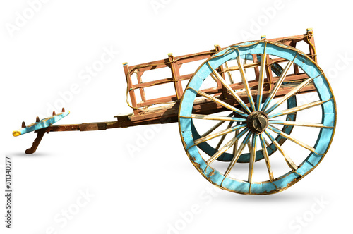 wooden bullock cart