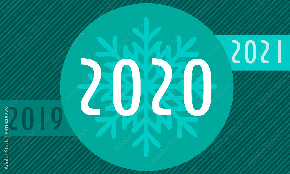 New year, figures 2019, 2020, 2021 on blue background New year, figures 2019, 2020, 2021 on blue background