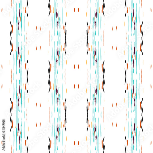 Spots, Ikat. Tie Dye, Batik. Seamless Pattern. 