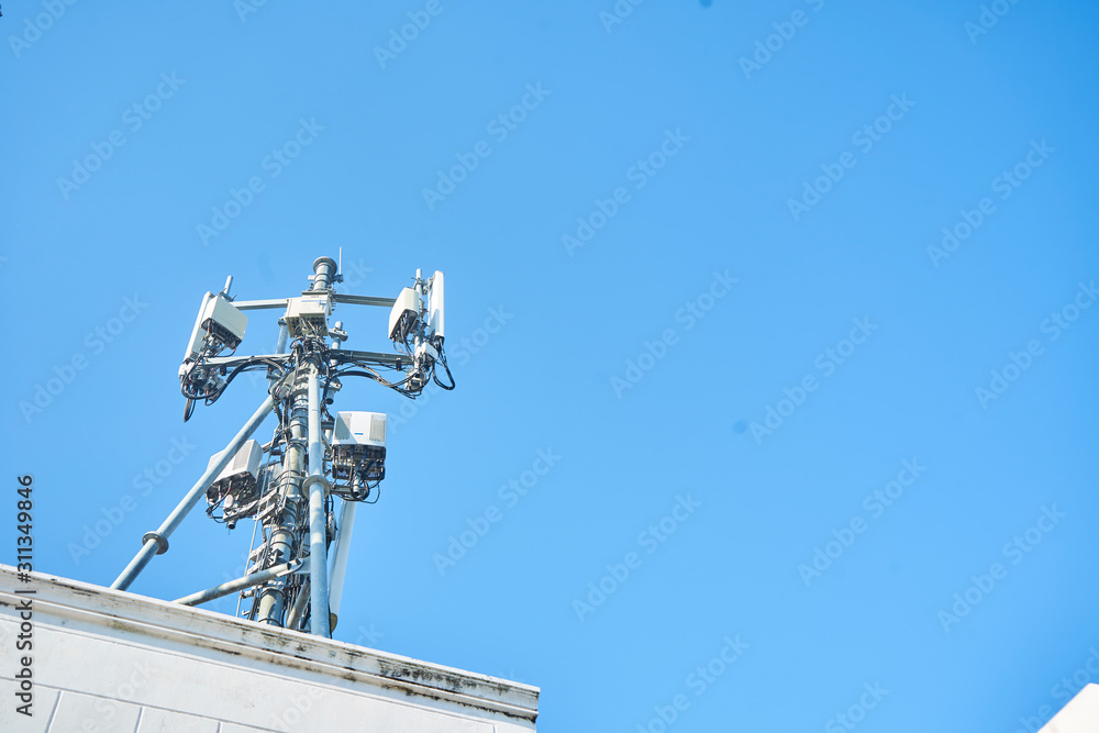 4G and 5G cellular Base Station Base Transceiver Station. Telecommunication tower.,communication technology,wireless technology 4G and 5G cellular Base Station Base Transceiver Station. Telecommunication tower.,communication technology,wireless technology