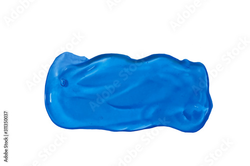 classic blue gel texture smear
