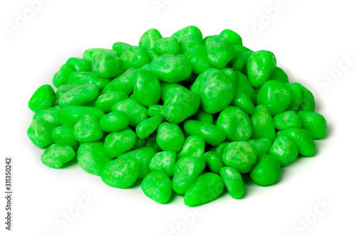 Candy green pebbles