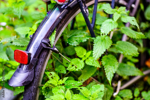 old bike at an old town in austria