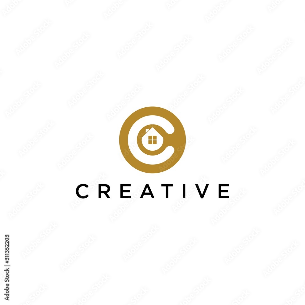 c letter logo creative premium