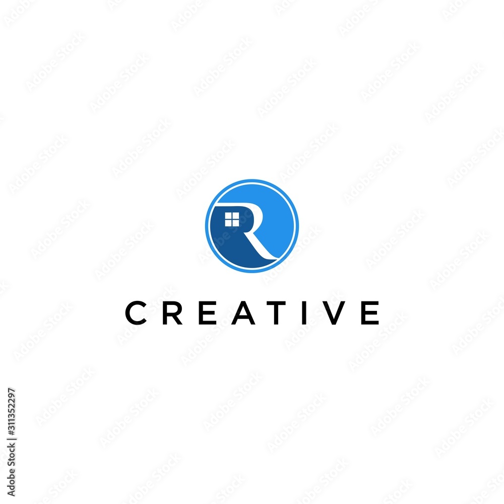 R logo creative premium R logo creative premium
