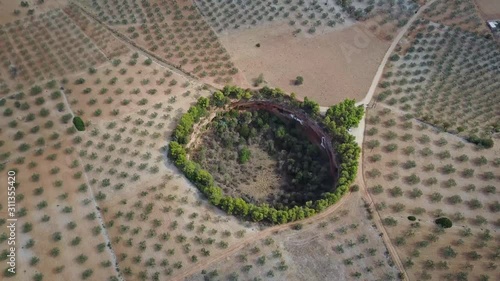 Awesome crater in greece. South of Peloponeso photo