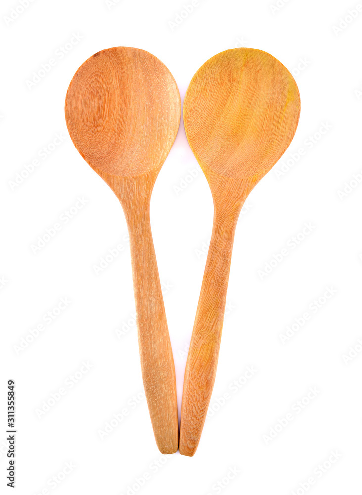 Wooden Spoon Isolated on White Background Wooden Spoon Isolated on White Background