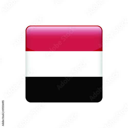 Free Download square  Yemen  flag. Simple vector Yemen flag - GFXLoad