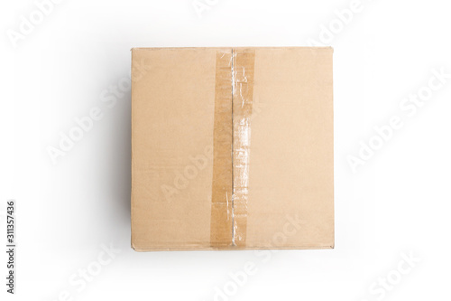 Craft box isolated on white