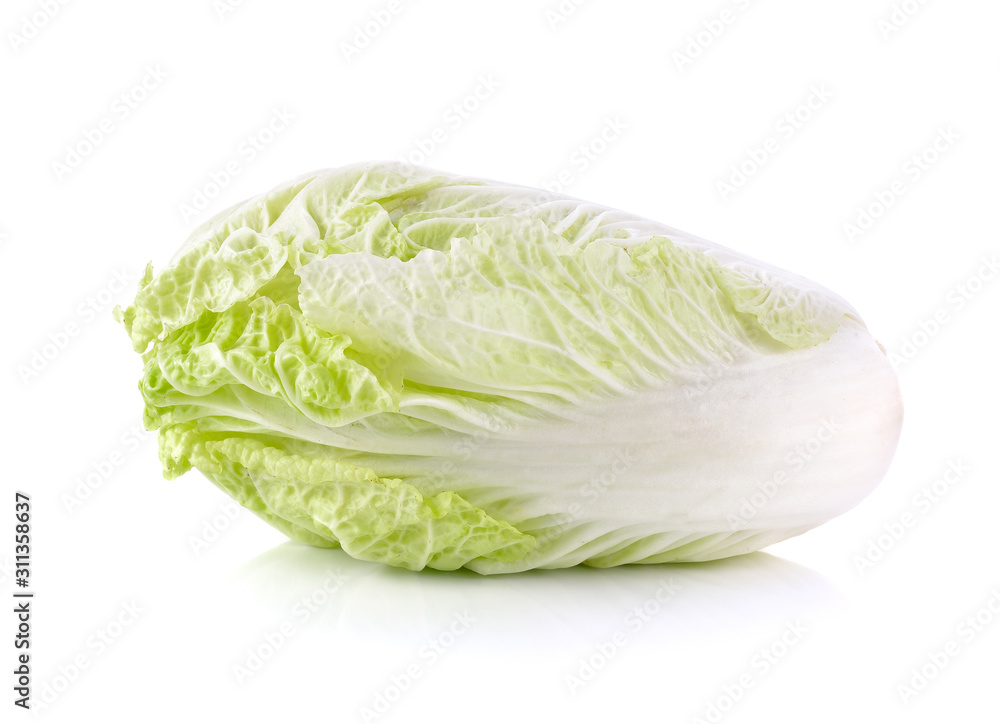 Chinese cabbage isolated on the white background. Chinese cabbage isolated on the white background.