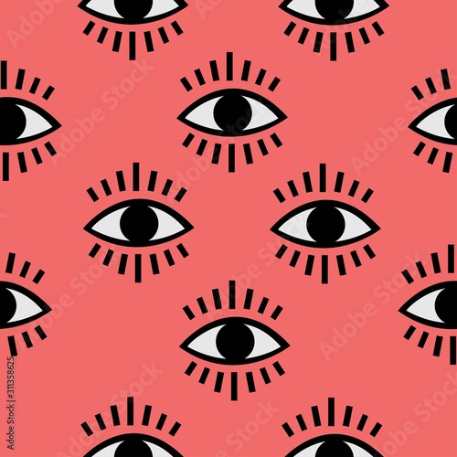 Seamless open eye pattern
