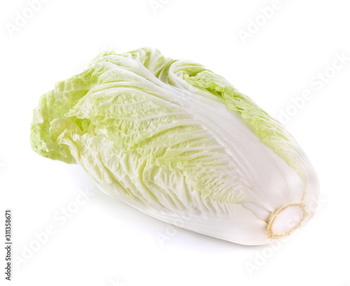 Chinese cabbage isolated on the white background.