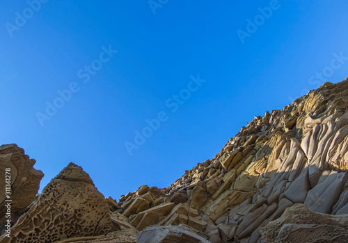 abstracted stone shore and rocks on different backgrounds © Андрей Букреев