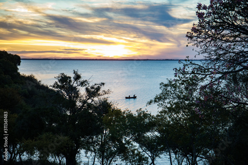 Pêcheurs sur le fleuve Uruguay