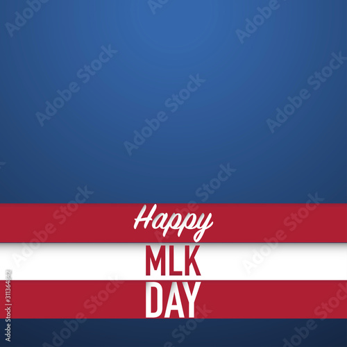 Martin luther king day card vector illustration