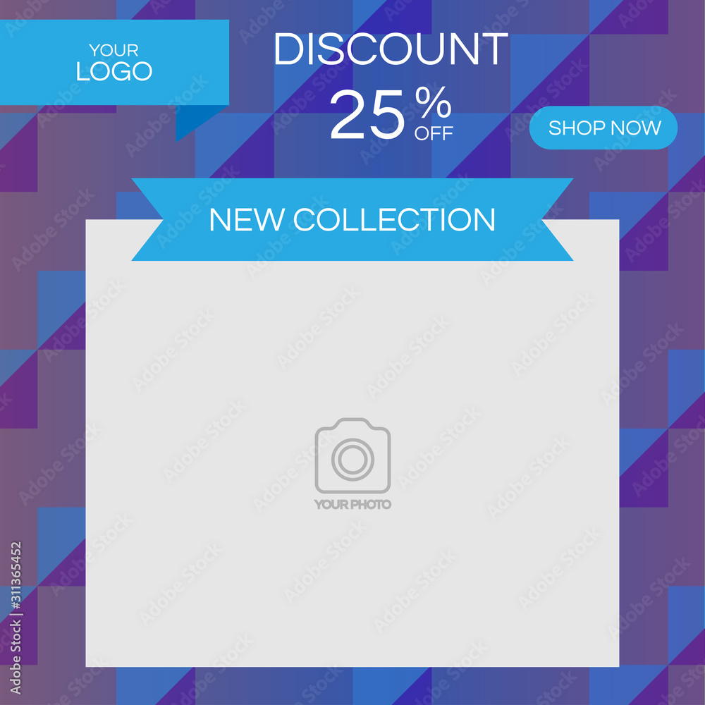 Fototapeta premium social media post design template