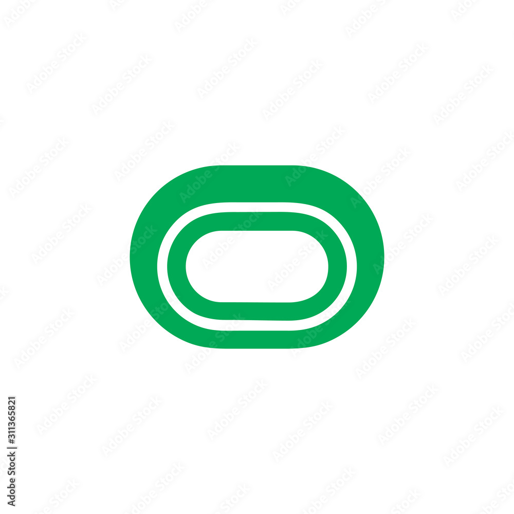 circle geometric oval shape logo vector circle geometric oval shape logo vector