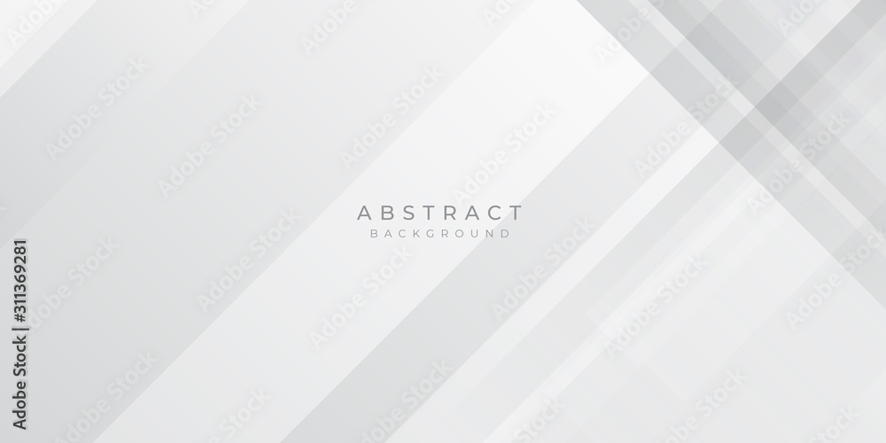 Fototapeta premium Modern Grey Silver White Line Abstract Background for Presentation Design Template. Suit for corporate, business, wedding, and beauty contest.