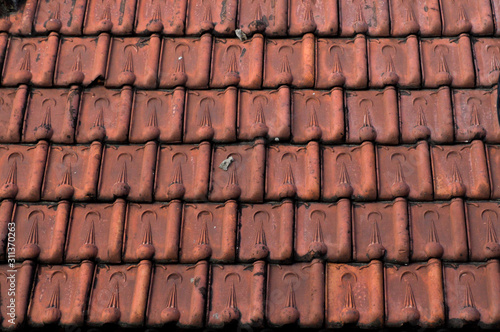 roof of an old house