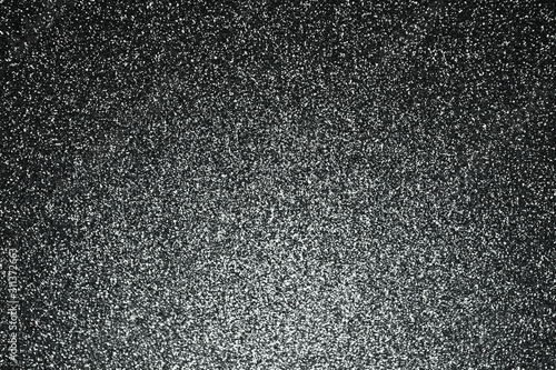 Abstract Sparkle Glitter Lights Background. Black and Dark gray. Shine Bokeh Effect. 