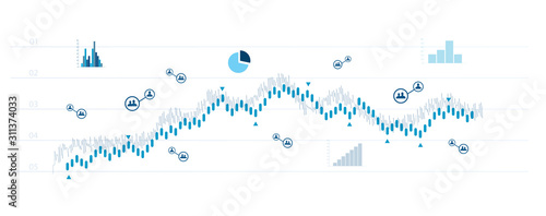 grafico economia, istogrammi, statistiche	