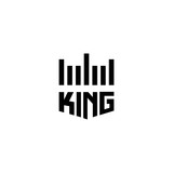 King crown logo design symbol vector template