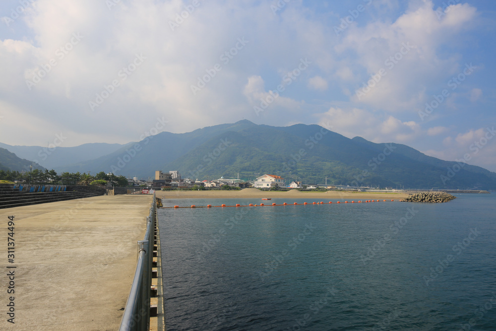 愛媛県大洲市　長浜緑地公園の風景