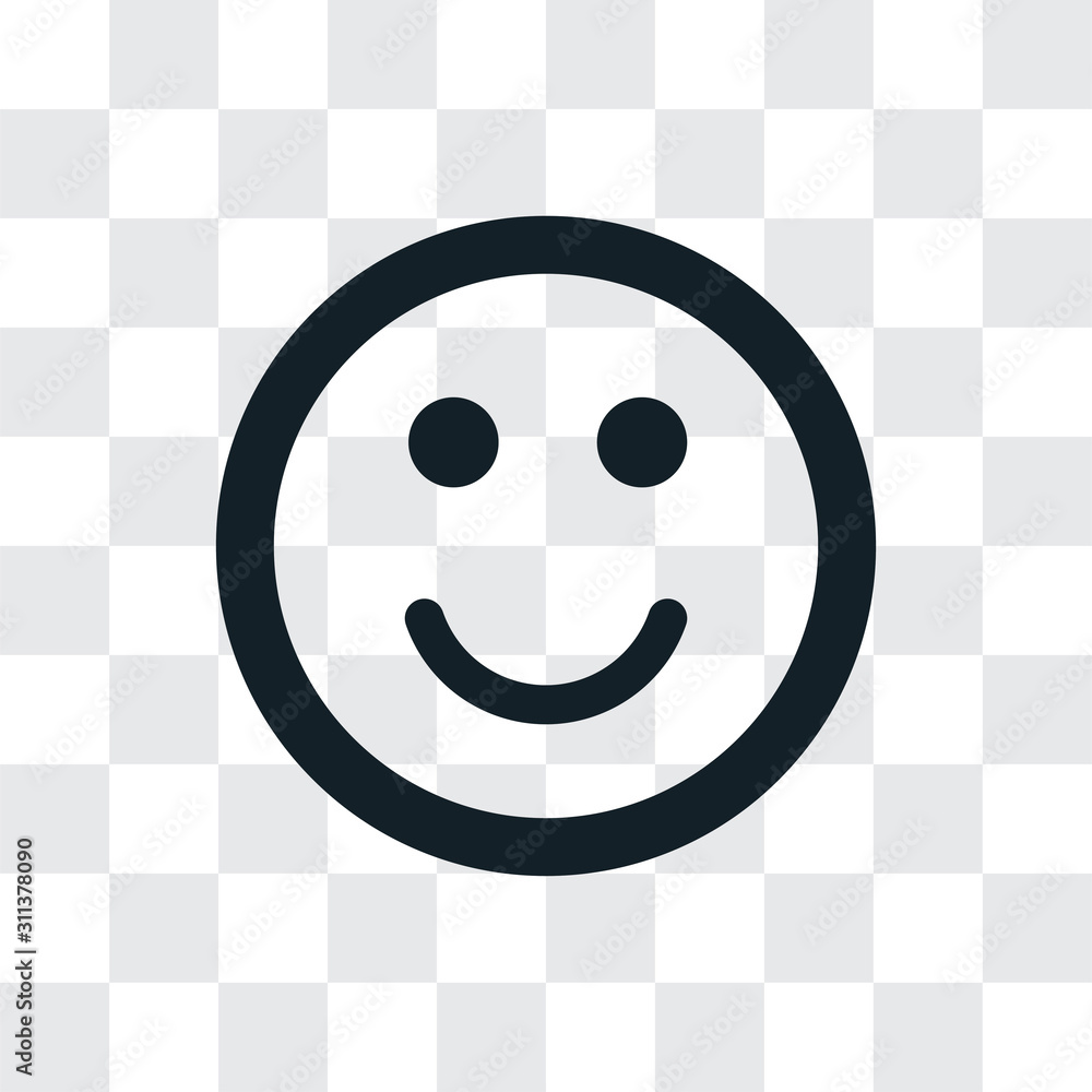 Fototapeta premium Smile vector icon, simple sign for web site and mobile app.