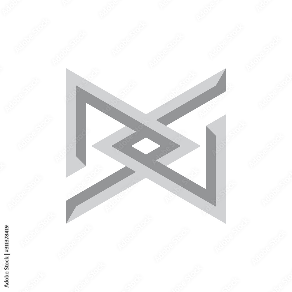 letter dg linked 3d triangle logo vector letter dg linked 3d triangle logo vector