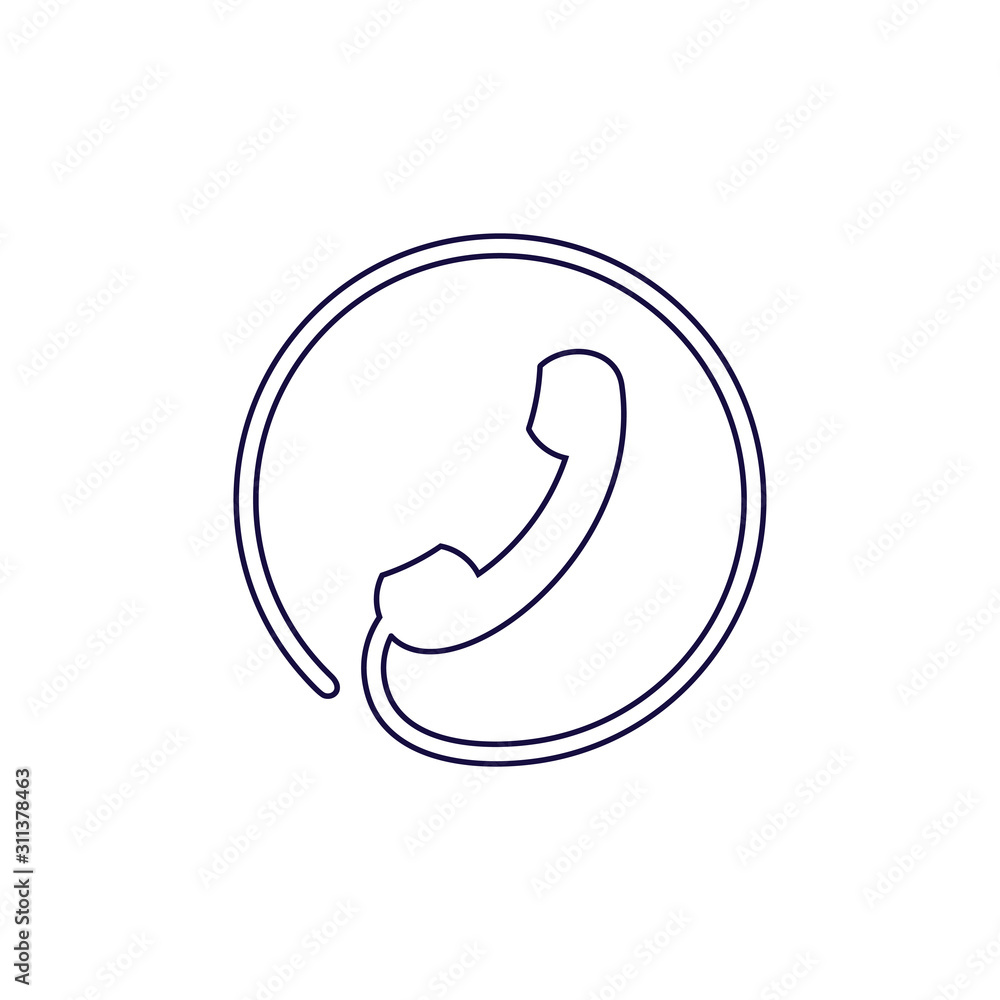 circle green old phone symbol icon vector circle green old phone symbol icon vector