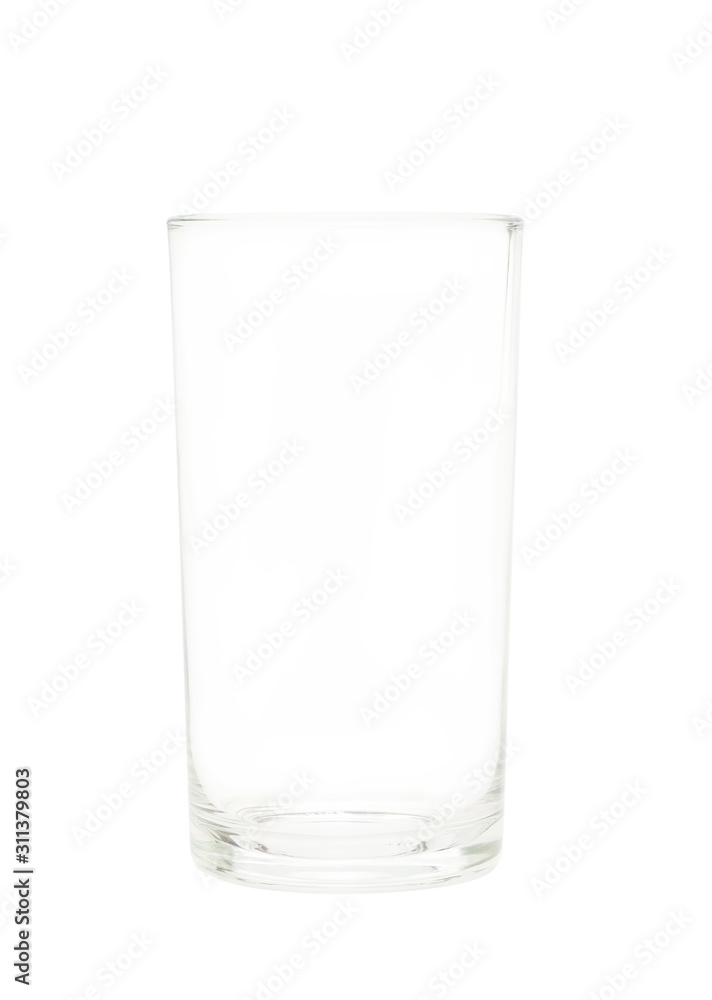 Empty glass cup isolated on white background Empty glass cup isolated on white background