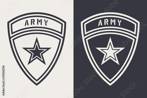 Shield Sign Vector Illustration. Symbol and Emblem of Security and Protect. Logo Template