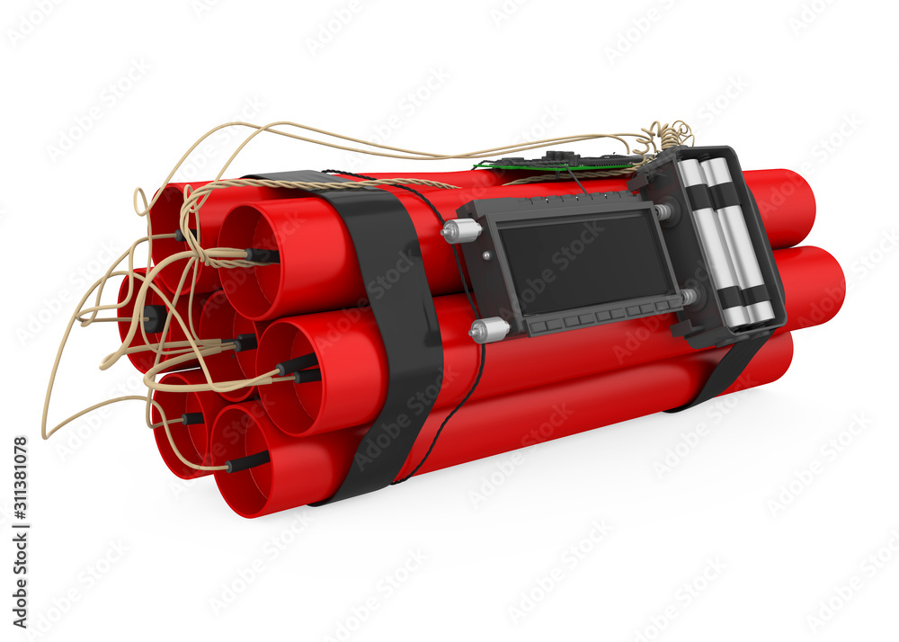 Dynamite Bomb Isolated Dynamite Bomb Isolated
