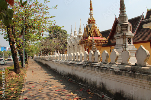 buddhist temple (Wat Sisakhet) in vientiane (laos)