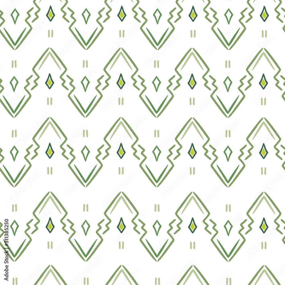 Abstract vector geometrical ornamental seamless pattern background