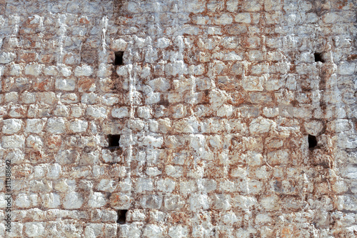 old stone wall, Croatia, Dubrovnik fortress