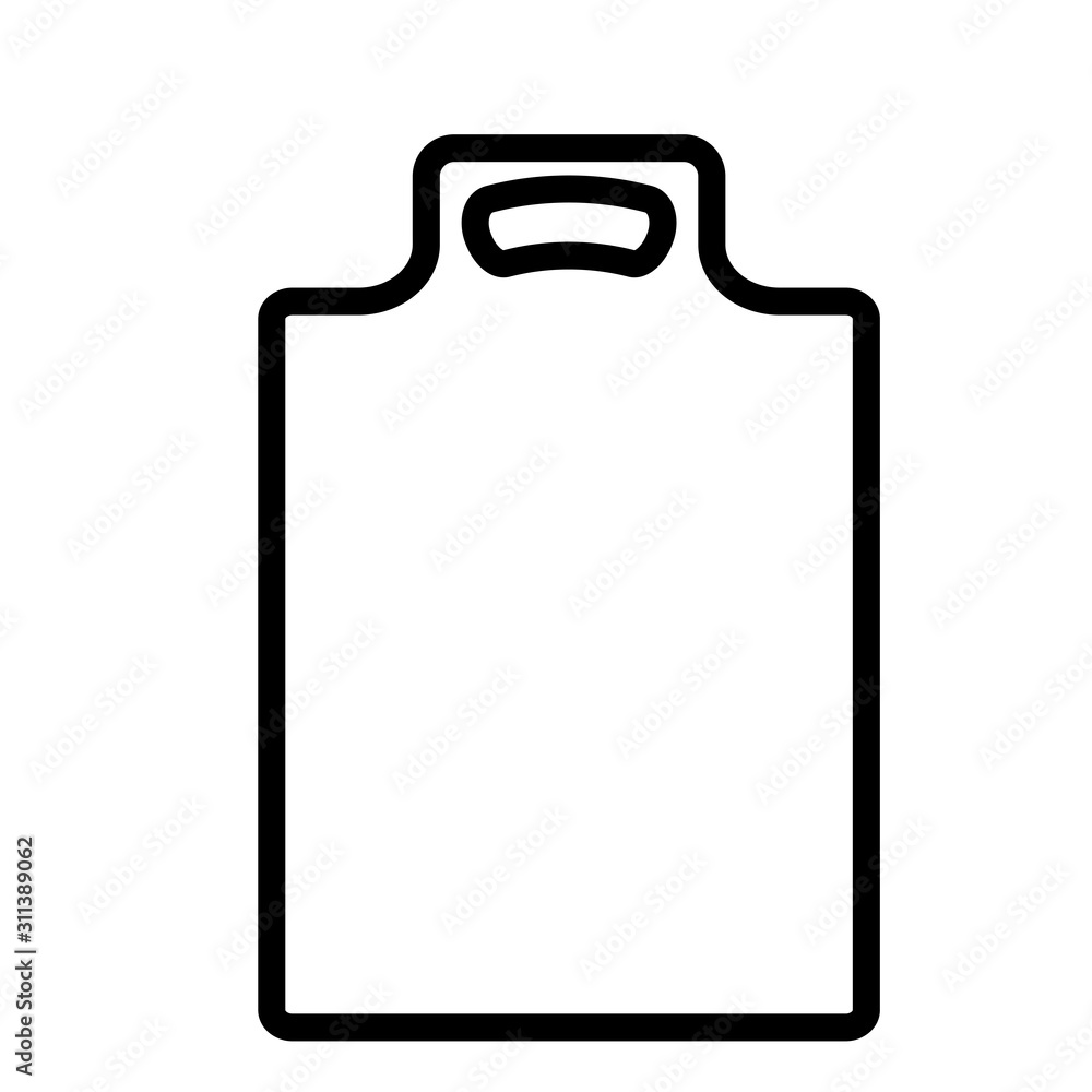 Cutting Board Icon Vector Simple Design Cutting Board Icon Vector Simple Design