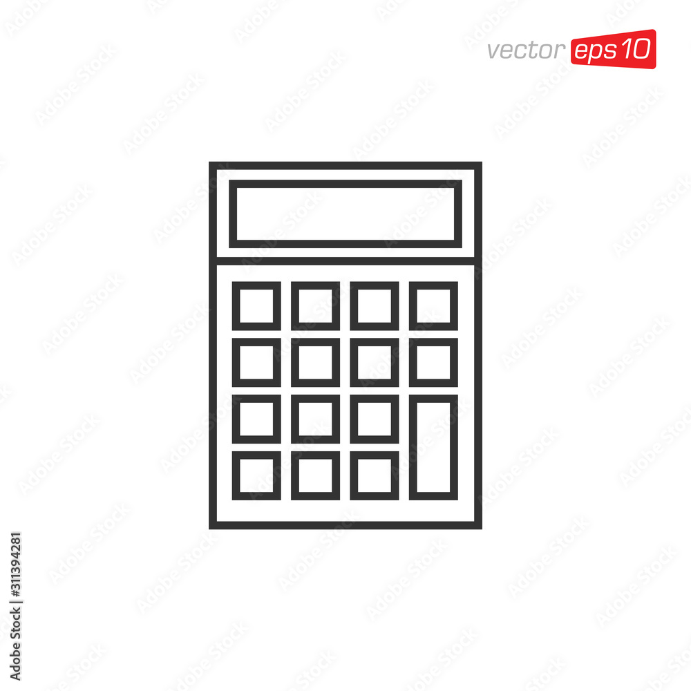 Calculator Icon Design Vector Template Calculator Icon Design Vector Template