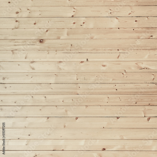 Natural wooden wall background, Close up of pine wood panel for interior decoration