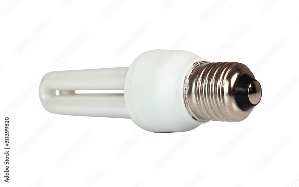 Energy Saving Light Bulb. Lights-U Lamp. Isolated with clipping path. Energy Saving Light Bulb. Lights-U Lamp. Isolated with clipping path.
