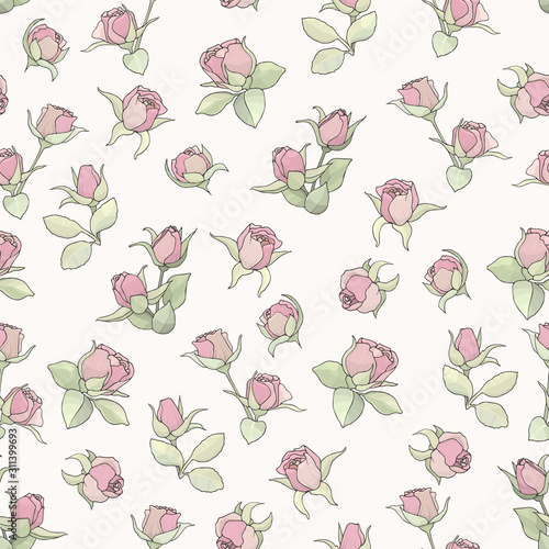 mini roses pattern