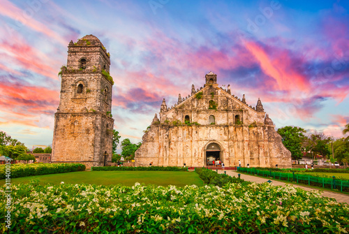 Baroque church of Paoay, Vigan, Ilocos Sur. One of several UNESCO heritage church in the Philippines