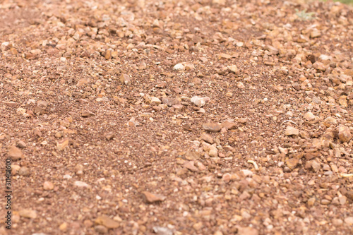 natural texture of red clay and sand