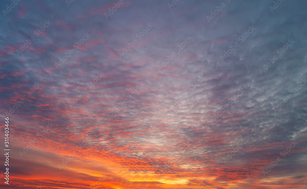 Beautiful celestial landscape at period sunrise Beautiful celestial landscape at period sunrise