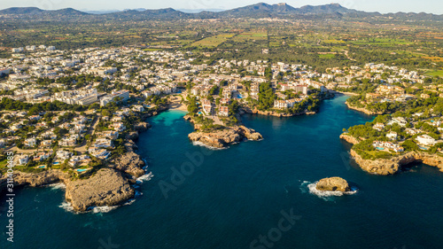 the Bay of Cala Ferrera Majorca, Spain