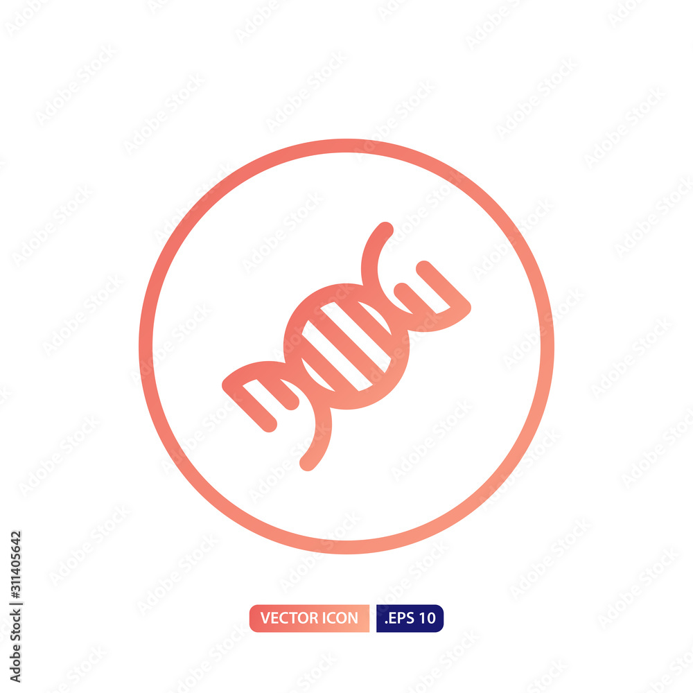 dna icon in outline gradient style. Vector logo design template. Modern design icon, symbol, logo and illustration. Vector graphics illustration and editable stroke. Isolated on white background. dna icon in outline gradient style. Vector logo design template. Modern design icon, symbol, logo and illustration. Vector graphics illustration and editable stroke. Isolated on white background.