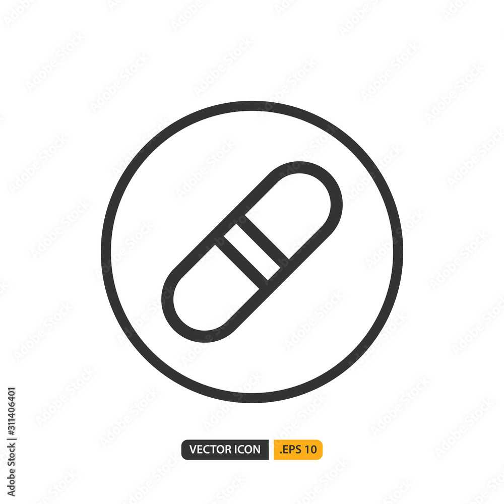 capsule icon in outline style. Vector logo design template. Modern design icon, symbol, logo and illustration. Vector graphics illustration and editable stroke. Isolated on white background. capsule icon in outline style. Vector logo design template. Modern design icon, symbol, logo and illustration. Vector graphics illustration and editable stroke. Isolated on white background.