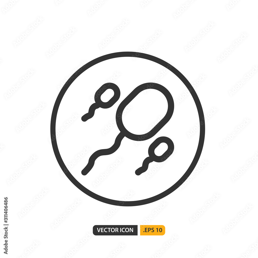 sperm icon in outline style. Vector logo design template. Modern design icon, symbol, logo and illustration. Vector graphics illustration and editable stroke. Isolated on white background. sperm icon in outline style. Vector logo design template. Modern design icon, symbol, logo and illustration. Vector graphics illustration and editable stroke. Isolated on white background.