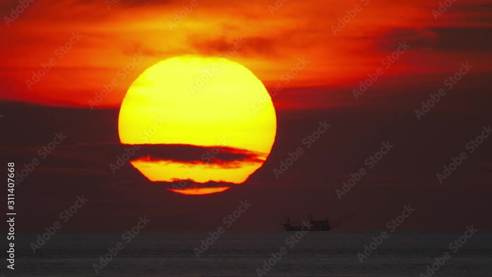 Sunset landscape at Phuket