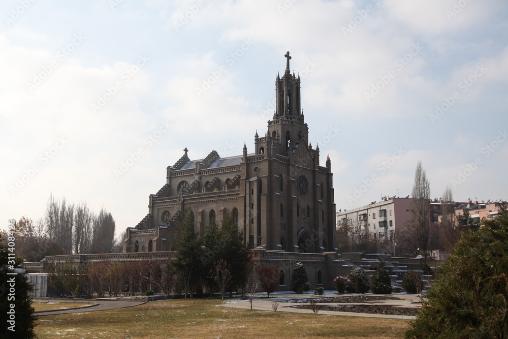 Catolic cathedral church in Tashkent, Uzbekistan